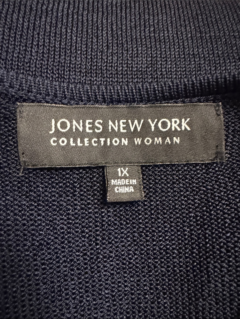 Jones New York Black Wrap-Detail Long Sleeve sweater - Picture 5 of 6